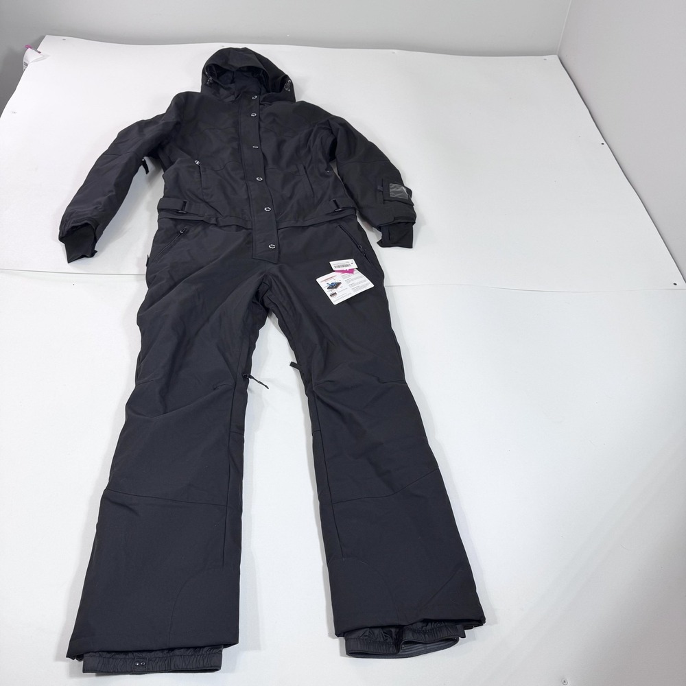 Blue Magic Snowsuit Womens Medium Black Waterproof Insulated Ski Hooded Suit